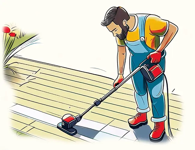 Jardinier landes nettoyage de terrasse ou de toiture