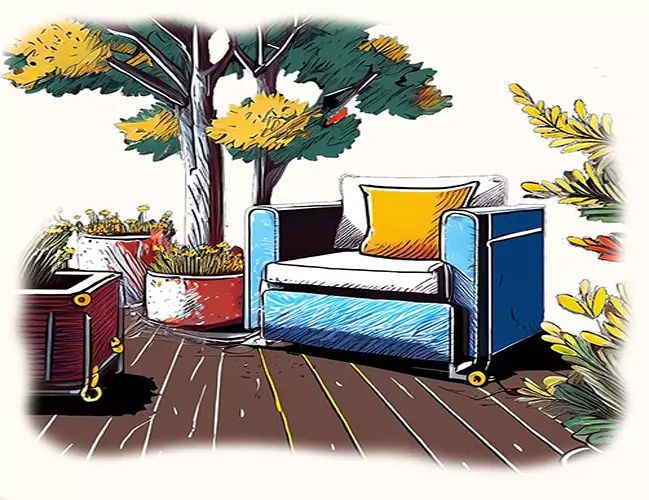 aménageant une terrasse avec des espaces verts modernes